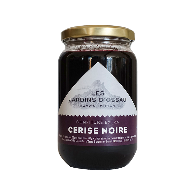 Confiture extra de cerises noires 400g