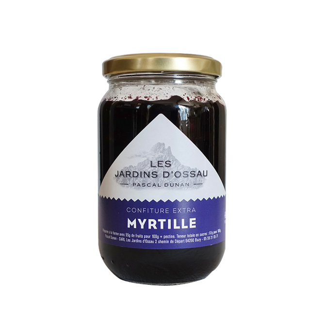 Confiture extra de myrtilles 400g